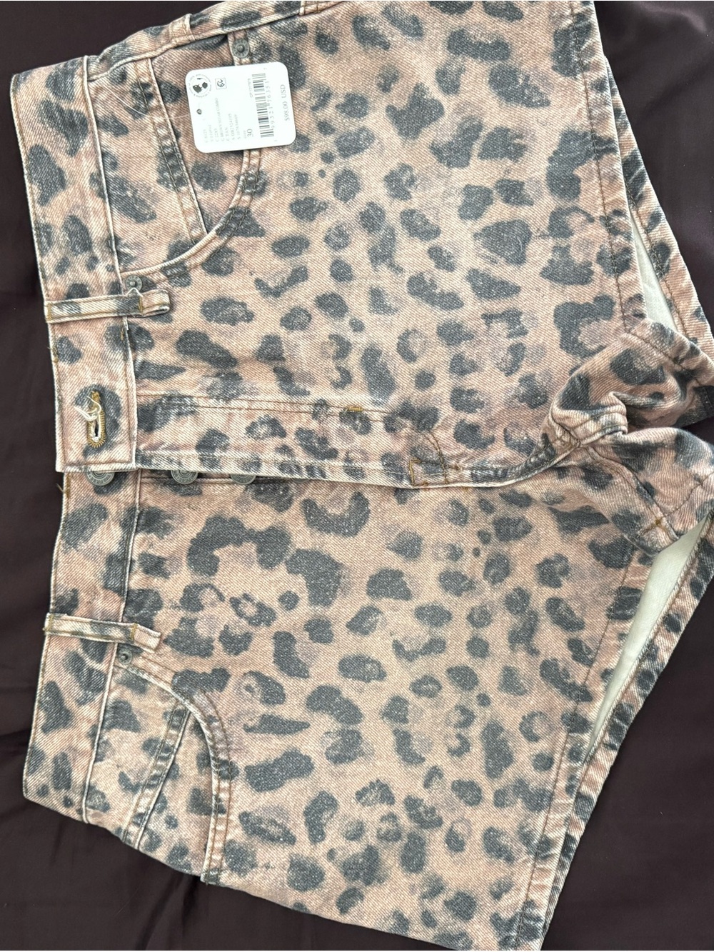 Free People Leopard Shorts